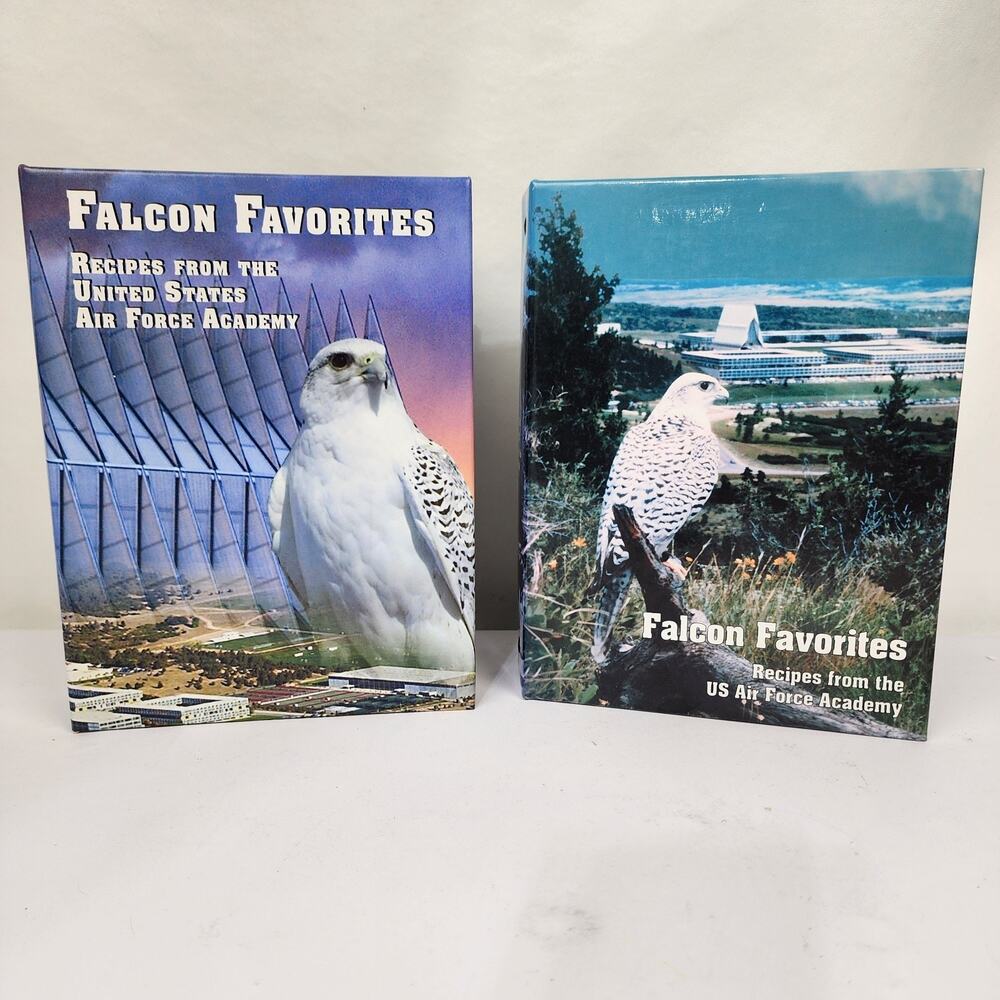 1999 & 2004 Falcon Favorites Air Force Academy USAFA Spouses Cookbook Recipes